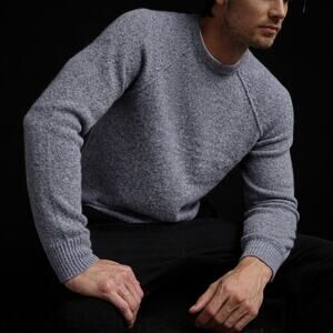 JAMES PERSE Los Angeles Mid Gauge Cashmere Sweatshirt Lightweight reglan 4